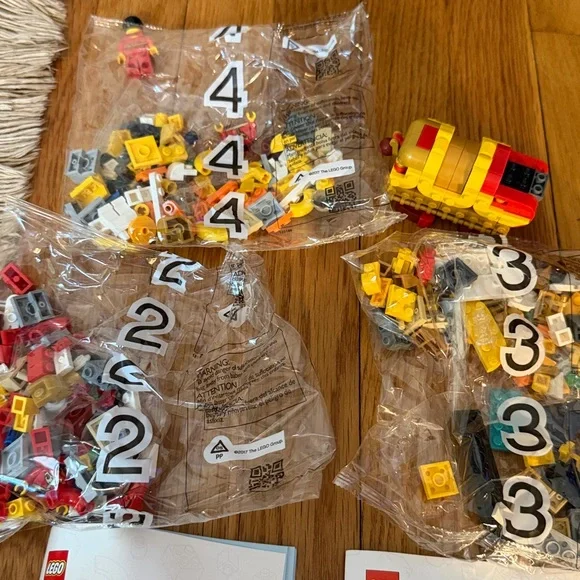 LEGO Lion Dance Set - Red, Yellow, and Black-OPENED BOX
- bags 2,3,4 Sealed - Picture 3 of 3